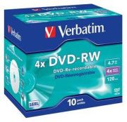 Verbatim DVD-RW 4.7GB 4x 10 pack 43486 Verbatim DVD-RW 4.7GB 4x 10 pack 43486