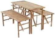 vidaXL Beer table with 2 benches 100 cm (41502) vidaXL Beer table with 2 benches 100 cm (41502)