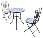 vidaXL Bistro set ceramic tile 3-piece (271771) vidaXL Bistro set ceramic tile 3-piece (271771)