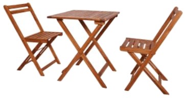 vidaXL Bistro Set Foldable 3-piece (44015) vidaXL Bistro Set Foldable 3-piece (44015)