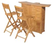 vidaXL Bistro set with folding chair 3-piece (43805) vidaXL Bistro set with folding chair 3-piece (43805)