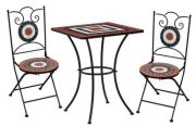 vidaXL Bistro Set Mosaic Ceramic vidaXL Bistro Set Mosaic Ceramic