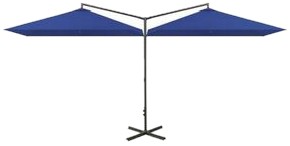 vidaXL Double sunshade with steel mast 600 x 300 cm vidaXL Double sunshade with steel mast 600 x 300 cm