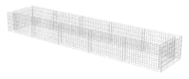 vidaXL Gabion Raised Bed Galvanized 450 × 90 × 50 cm (143553) vidaXL Gabion Raised Bed Galvanized 450 × 90 × 50 cm (143553)