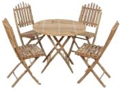 vidaXL Garden dining set foldable 5-piece (41497) vidaXL Garden dining set foldable 5-piece (41497)