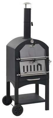 vidaXL Garden Charcoal Pizza Oven with Fireclay Stone (44279) vidaXL Garden Charcoal Pizza Oven with Fireclay Stone (44279)