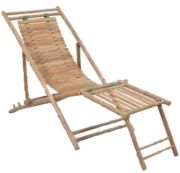 vidaXL Garden deck chair with footrest (41492) vidaXL Garden deck chair with footrest (41492)