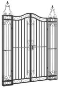 vidaXL Garden Gate Black Wrought Iron (363432) vidaXL Garden Gate Black Wrought Iron (363432)