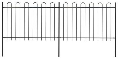 vidaXL Garden fence with bow design 3.4 x 1.2 m vidaXL Garden fence with bow design 3.4 x 1.2 m