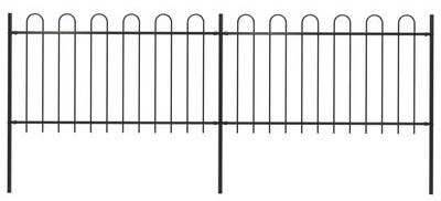 vidaXL Garden fence with bow design 3.4 x 1 m vidaXL Garden fence with bow design 3.4 x 1 m