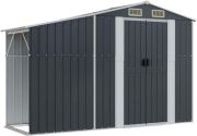 vidaXL Garden shed galvanized steel 277 x 93 x 179 cm (364518) vidaXL Garden shed galvanized steel 277 x 93 x 179 cm (364518)