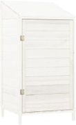 vidaXL Solid Wood Fir Tool Shed 55 x 52 x 112 cm (152179) vidaXL Solid Wood Fir Tool Shed 55 x 52 x 112 cm (152179)
