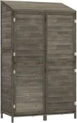 vidaXL Solid Wood Fir Tool Shed 102 x 52 x 174.5 cm vidaXL Solid Wood Fir Tool Shed 102 x 52 x 174.5 cm