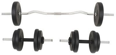 vidaXL Barbell and Dumbbell Set 30 kg (91400) vidaXL Barbell and Dumbbell Set 30 kg (91400)