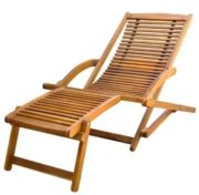 vidaXL Deck chair with footrest (41806) vidaXL Deck chair with footrest (41806)
