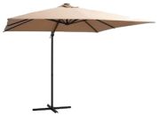 vidaXL Hanging Umbrella with LED Lights and Steel Mast 250 x 250 cm vidaXL Hanging Umbrella with LED Lights and Steel Mast 250 x 250 cm