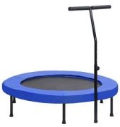 vidaXL Fitness Trampoline with Handle and Safety Padding 122 cm Round vidaXL Fitness Trampoline with Handle and Safety Padding 122 cm Round