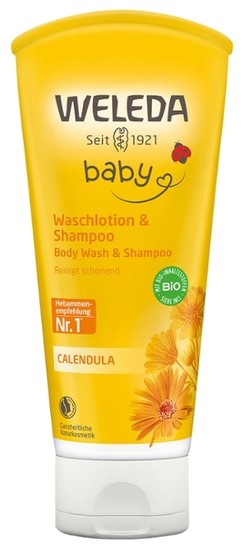 Weleda Baby Calendula Wash Lotion & Shampoo 200 ml Weleda Baby Calendula Wash Lotion & Shampoo 200 ml