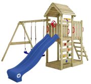 Wickey MultiFlyer Play Tower with Wooden Roof Wickey MultiFlyer Play Tower with Wooden Roof