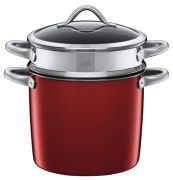 WMF Red Edition Pasta Pot with Glass Lid 24 cm WMF Red Edition Pasta Pot with Glass Lid 24 cm