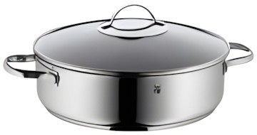 WMF Serving braising pan with glass lid high 28 cm WMF Serving braising pan with glass lid high 28 cm